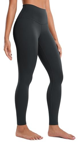 CRZ YOGA Butterluxe Damen High Waist Sport Leggings Blickdicht Yoga Leggins Sporthose Workout Gym Yogahose - 71cm Melanit 38