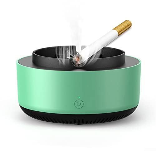 Rauchloser Aschenbecher Mit Luftreiniger, 2 in 1 Luftreiniger Aschenbecher für Die Luftreinigung Mit Negativen Ionen, multifunktionaler Lufterfrischer für Zigaretten im Innenbereich für Zuhause, Auto