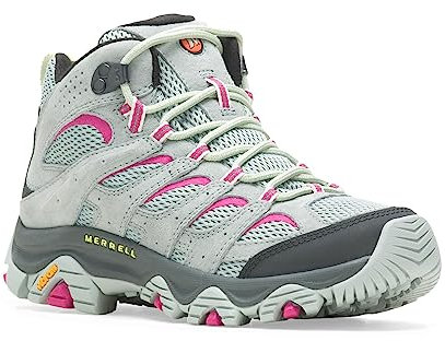 Merrell Botas de senderismo Moab 3 Mid para mujer, Monumento/Fucsia, 42.5 EU