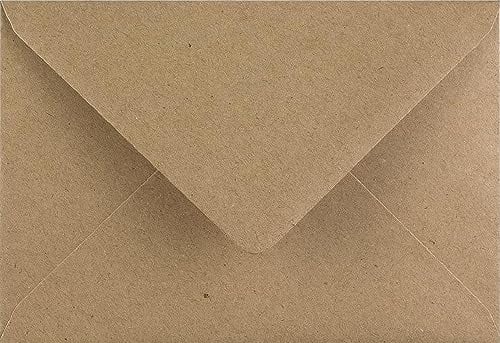 C6 Kraft Fleck Envelopes 114mm x 162mm Pack of 100