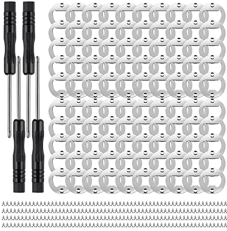 Wisboey 100 Set Ouvre-Bouteille Insert DIY Ouvre-Bouteille MatéRiel MéTal Ouvre-Bouteille MatéRiel BièRe Ouvre-Bouteille DIY