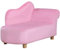 HOMCOM Divano per Bambini Imbottito, Poltroncina per Bambini con Rivestimento Morbido e Piedini in Legno, Età 3-5 Anni, 80x40x49cm, Rosa