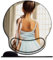 OfFsum Tapis de Souris Ergonomique avec Repose-Poignet en Gel et Tissu Lycra,Jeune Ballerine pour Ordinateur, Ordinateur Portable, PC, Maison, Bureau et Voyage