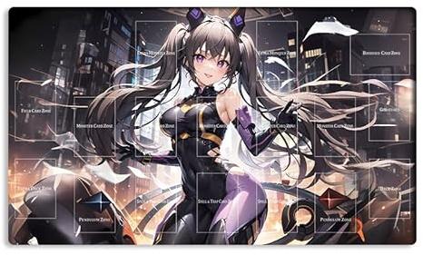 Neue Mlikemat Spielmatte I:P Masquerena TCG CCG OCG Sammelkartenspiel-Matte mit Zonen + Gratis Tasche (ZD014-354-A)