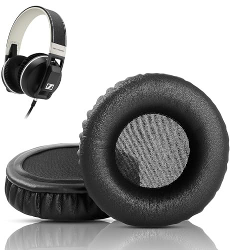 HTINDUSTRY Ersatz-Ohrpolster Kissen Kompatibel mit Sennheiser Urbanite XL Kopfhörern, Premium-Ohrpolster mit Weicherem Proteinleder/Memory-Schaum