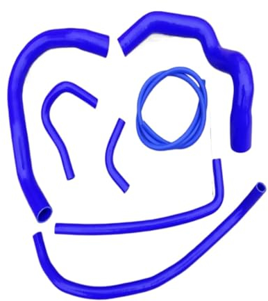 MKKDYC Refrigerante Manguitos Compatible con Jeep para Cherokee para XJ 4.0L 6 Cilindros 1991-2001 Manguera De Refrigerante De Radiador De Silicona Mangueras De Radiador De Motor De Automóvil 7PCS