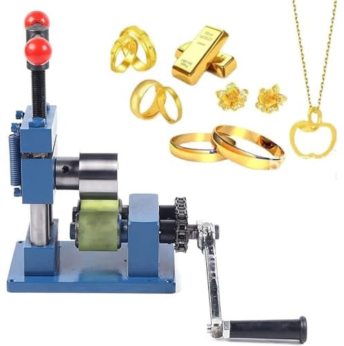 LSHFYV Hand Crank Ring Bracelet Bending Machine, Ring Bender Tool for Spoon Rings, 2 In1 Jewelry Ring Bender Making Tool, Press Bending Machine for Processing Ring, Bracelet, Earring