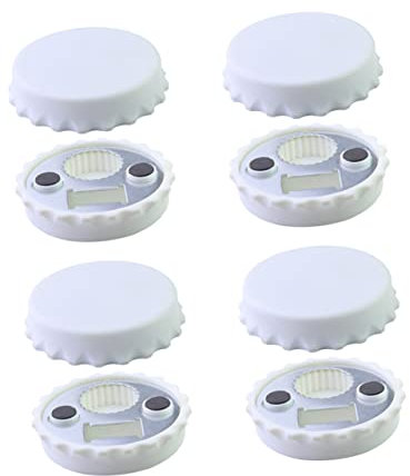 Mikinona 8pcs Beer Bottle Opener Magnet Fridge Magnets Bottle Top Opener Decorative