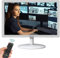 Eoulyee 24 inch CCTV white monitoring display screen security camera monitor Multi-function interface HDMI, AV, BNC, VGA, USB, PC input Computer LCD monitors 1920x1080 Full HD