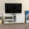 Hanah Home Supporto per TV, melammina, Oro Bianco, Taglia Unica