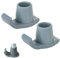 Walker Glides Skies Walking Frame Rubber Feet 2PCS 28mm Heavy Duty Walker Ski Caps Rubber Ferrules for Walkers Mobility Aid