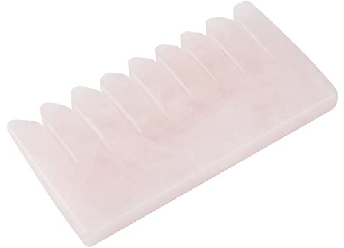Fydun Fydun Rose Quartz Peigne Scrap Plate Santé Guérison Soins Pierre de Massage pour les Familles