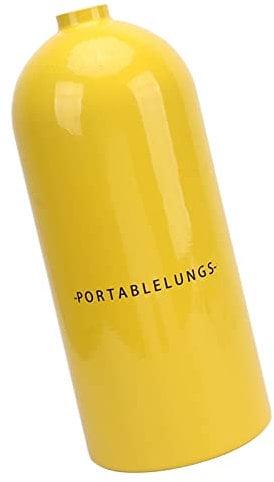 Botella de oxígeno portátil de 3 l para Submarinismo (bucear), almacenamiento de gas de alta presión de aluminio para rescate acuático, buceo con snorkel, buceo en el campo, resistente a