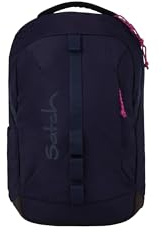Satch con:next Schulrucksack Schulrucksack, ergonomisch, wasserdicht. leicht, mit Laptopfach und Heftebox Urban Pink Blue - Blau
