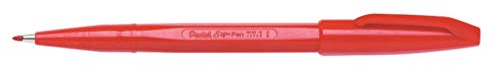 Pentel Sign Pen - Red, Pack of 12