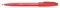 Pentel S520-B Sign Pen Faserschreiber, 0,8 mm Strichstärke, rot, 12er Pack