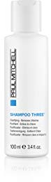 Paul Mitchell Shampoo Three - Tiefenreinigungs-Shampoo entfernt Chlorrückstände, für alle Haartypen, Haarpflege in Salon-Qualität, 100 ml