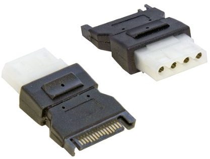 Serial ATA SATA to 5.25 Molex Power Adapter - Power a Molex Connector from a SATA Power Cable