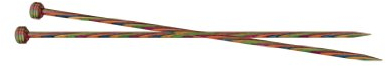 KnitPro K20203 Stricknadeln mit Knopf, Holz, 4.00mm (20203), 4 mm