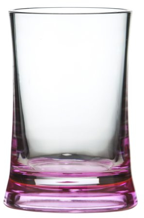 Premier Housewares 1601355 Acrylic Tumbler - Hot Pink/Clear 11 x 8 x 8 cm