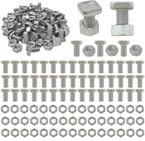 50 SQUARE High Tensile Aluminium Greenhouse Nuts & Bolts Genuine Elite Greenhouses Parts
