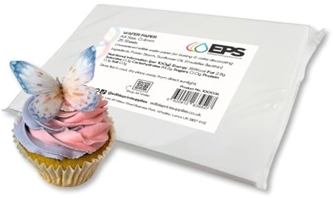 EPS Edible Wafer Potato Starch Paper Pack 25 plain white A4 sheets
