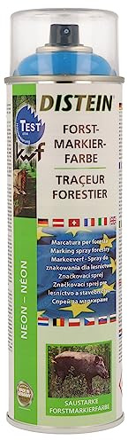 QUEBAg Distein Neon-Forstmarkierfarbe Signierspray Forstspray Markierungsspray | 500 ml-Sprühdose (blau)