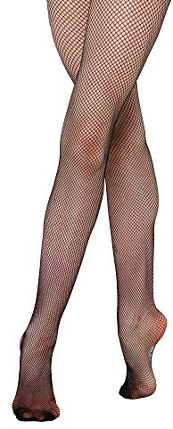 SILKY Mujer / Mujer Baile MEDIAS DE REJILLA (1 par) - Negro, Large (5ft6-5ft10)