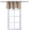 Aquazolax Solide Verdunkelungsvorhang, gewellt, 132,1 cm breit, 45,7 cm lang, modern, Grommet| 1 Panel, Taupe-Khaki