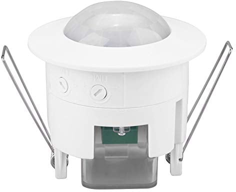 Infrared Motion Sensor Mini 110-240V 360° Recessed Ceiling PIR Body Motion Detector Adjustable Lamp Light Switch for Home Security