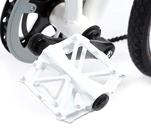 VGEBY1 Fahrradpedale, 1 Paar Langlebige Aluminiumpedale rutschfeste Mountainbike Pedale Rennrad Pedale(Weiß)