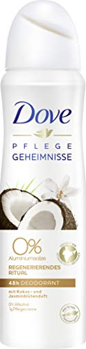 Dove Pflegegeheimnisse Regenerierendes Ritual Kokos- und Jasminblütenduft 0% Deodorant-Spray, 150ml
