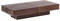 Woodkings® Couchtisch Amberley Holz, Echtholz modern, Design, Massivholz exklusiv, Lounge Coffee Table günstig (Akazie dunkel, 140x70)
