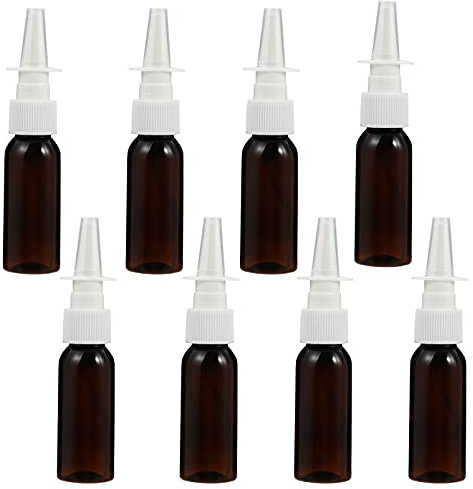 Uonlytech 8 Stücke Leere Nasenspray Flasche 30ml Kleine Nasen Sprühflasche Nachfüllbare Reiseflaschen Nasenzerstäuber Parfümzerstäuber Kosmetik Behälter zum Befüllen für Reise Make Up Zerstäuber