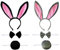 2 Stücke Stirnband mit Hasenohren, Langes Haarband mit Hasenohren, Stirnband mit Hasenohren, für Partys, Rollenspiele, Geburtstagsgeschenke, Weihnachten und andere Veranstaltungen(2 Farben)