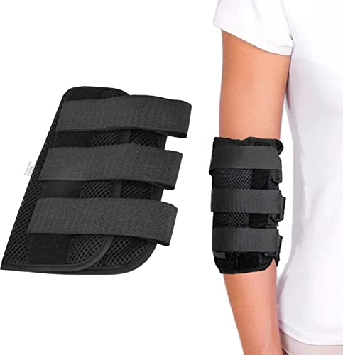 Weohoviy Ellenbogenschiene, Professionelle Armschiene Ellenbogenbandage Unterstützung Ellenbogenchirurgie Wiederherstellungswerkzeug Nacht Ellenbogen Wegfahrsperre für Ellenbogenschmerzen(S)
