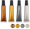 Ideen mit Herz Perlen-Pen Set metallic | 4 Pens à 25 ml | Perlen-Optik für Papier, Textilien, (weiß, silber, kupfer, gold)