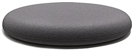 Yadlan Sitzkissen Outdoor Rund 50 cm, Stuhlkissen Rund 50 cm, Sitzpolster Stuhl Rund für Drinnen DraußEn, Waschbar, Abnehmbar und Nicht Verblassen Stuhlauflage für Vier Saison Anthrazit