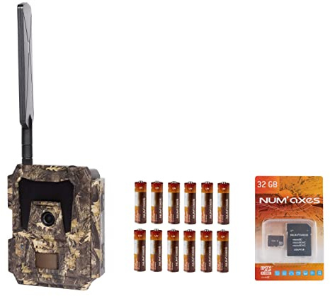 NUM'AXES PIE1046 Outdoor Photographic Trap, Batteries + Memory Card