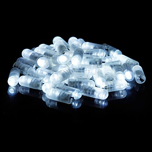 Led Ballons Lichter 50 Stück Led Ballonlichter Runde Mini LED Licht Party Licht Mehrfarbig, für Papierlaterne Hochzeit Neujahr Geburtstag Halloween Weihnachtsfest Dekoration