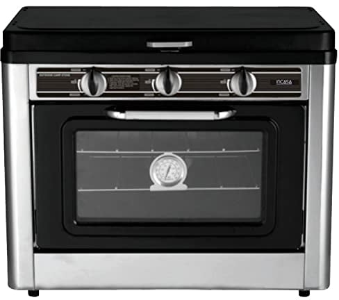 Combiné four / réchaud 2 feux de camping - INCASA - 016463