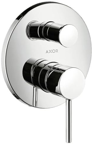 hansgrohe AXOR Starck Einhebel-Wannenmischer Unterputz mit Pingriff, 10416330, Farbe: Polished Black Chrome