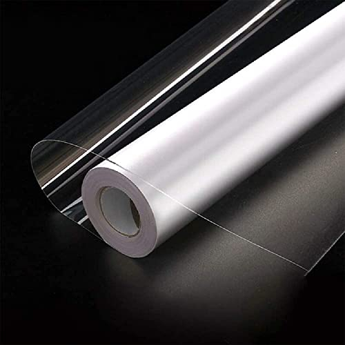 Hode Transparent Klebefolie Möbel Schutzfolie Selbstklebende Möbelfolie für Buchfolie Transparent Wandschutzfolie Spritzschutz Küchenrückwand Folie Wasserdicht 90X600cm Tapete