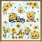 decalmile Fensteraufkleber Sonnenblume Fenster Abziehbilder Blumen Frühling Sommer Vögel Anti-Kollision Fensterfolie Glas Fensterdeko Aufkleber