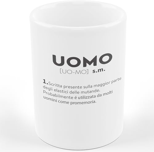 AL PRODUCTION Tazza Mug UOMO DESCRIZIONE DIVERTENTE - Tazza regalo di compleanno - Divertente - Humor