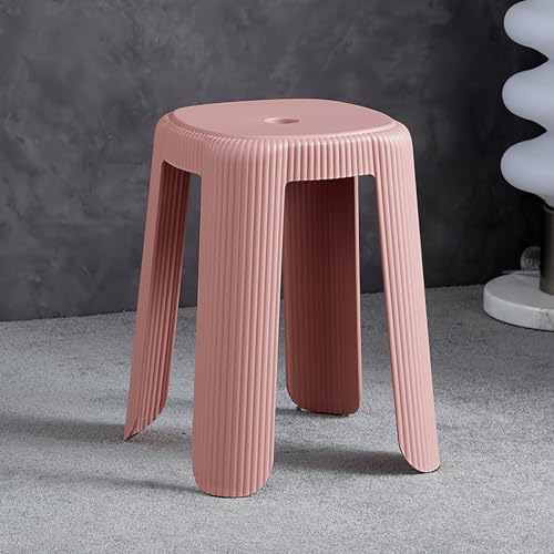 NaKeah Stapelhocker, stapelbarer Barhocker mit Nicht rutschenden Matten, Flexible Sitzplätze für Frühstücksstühle für Zuhause, Küche, Büro und Klassenzimmer,E,1 Pcs