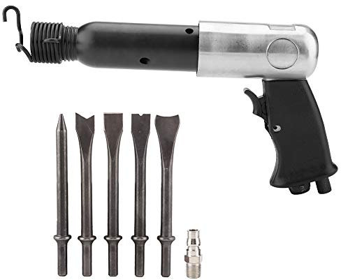Martillo Neumático de Compresor de Aire de Alta Resistencia de 250 Mm con Kit de Herramientas de Puntas de Cincel para Limpieza de Fundición
