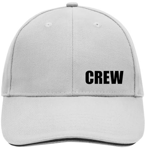 Huuraa Baseball Cap Crew Schriftzug Geschenk Dark Grey/White Crew Geschenkidee