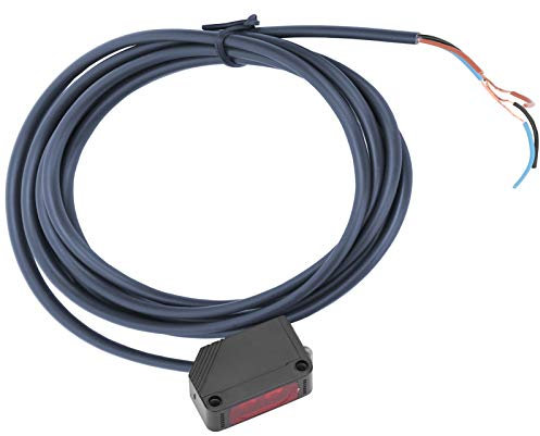 ANKROYU Lichtschranke, DC 12–24 V Durchgangslichtschranke Mit Kabel, Kabelinduktion, Innenlichtschranke, Für Autotüren Und Garagen(E3Z-D62)