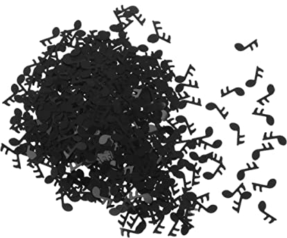 Ciieeo 1 Packung Party Konfetti Pailletten Konfetti funkeln hochzeitslaken wedlock schwarze Luftballons Decoupage- Konfetti-Dekoration Geburtstag Konfetti Notiz Metall Tisch
